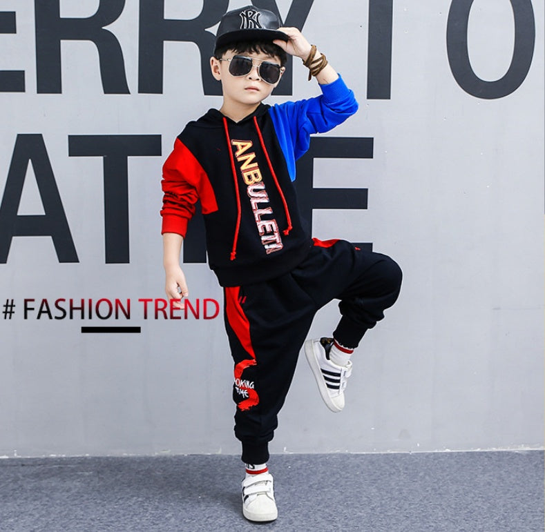The Big Boy Kinetic: Korean-Style Long-Sleeve Sports Two-Piece