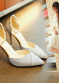 Silver slippers