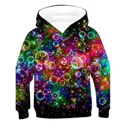 Surrealist 3D Digital Graphic Statement Hoodie