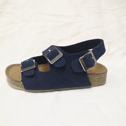 Continental Cork: Cross-Border Velcro Non-Slip Cork Sandals