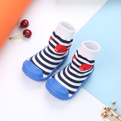 The Cartoon Grip: Multicolor Cartoon Baby Floor Socks & Shoes