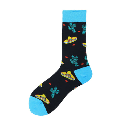 The Citrus Tide: Chili Orange Happy Socks for Men