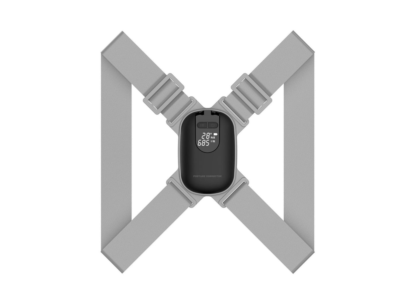 Adjustable Anglel Smart Posture Corrector For Adults Children Correct Hunchback Clavicle Support Trainer Upper Back Brace Black