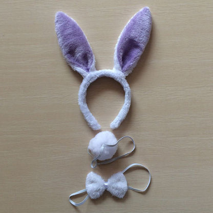 Little White Bunny Ears Headdress