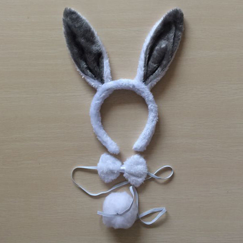 Little White Bunny Ears Headdress