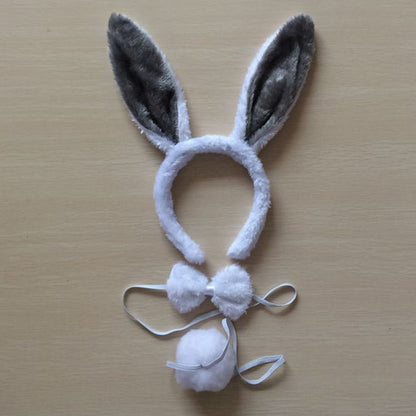 Little White Bunny Ears Headdress