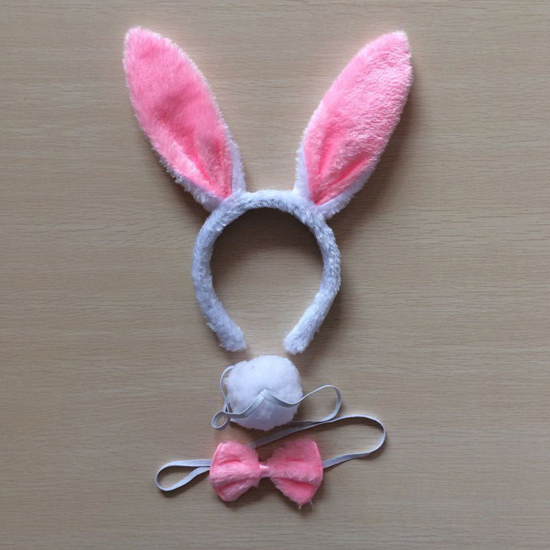 Little White Bunny Ears Headdress