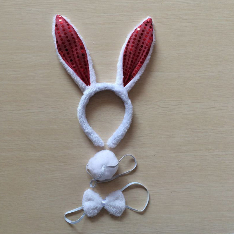 Little White Bunny Ears Headdress