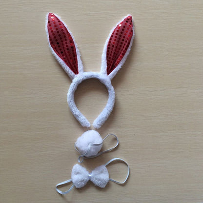Little White Bunny Ears Headdress