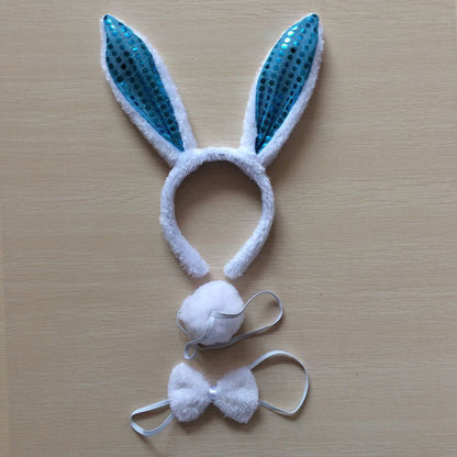 Little White Bunny Ears Headdress