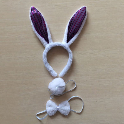 Little White Bunny Ears Headdress