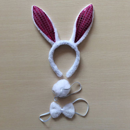 Little White Bunny Ears Headdress