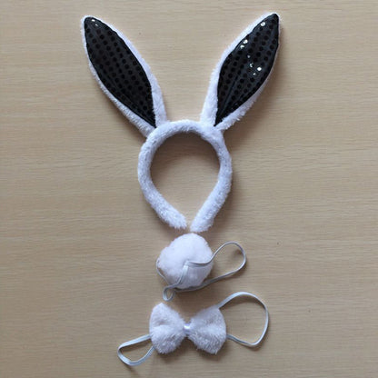 Little White Bunny Ears Headdress