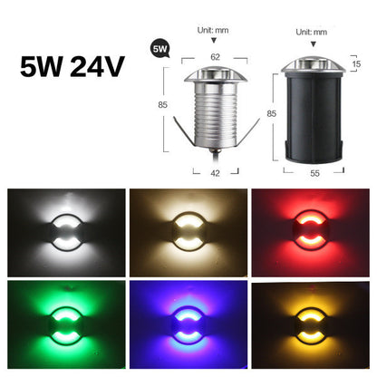 Stainless Steel Recessed Lawn Lamp Garden Lamp Step Lamp Floor Lamp