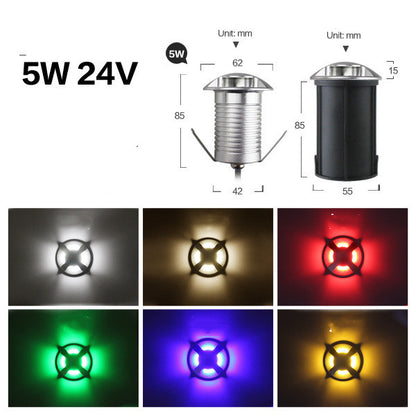 Stainless Steel Recessed Lawn Lamp Garden Lamp Step Lamp Floor Lamp