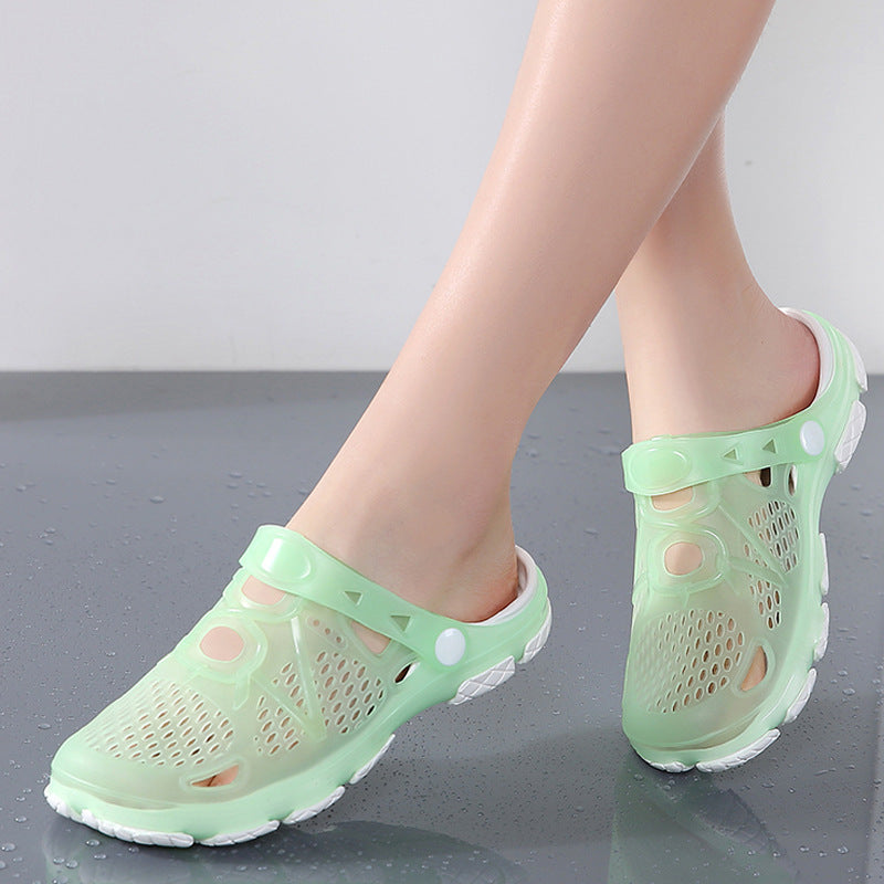 Flat-Bottom Non-Slip Seaside Beach Jelly Slippers