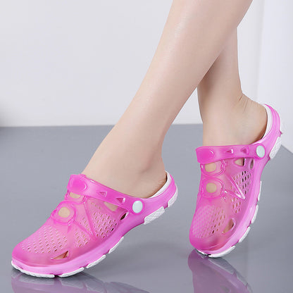 Flat-Bottom Non-Slip Seaside Beach Jelly Slippers