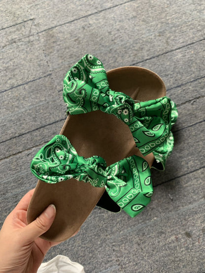 Casual Bowknot Flat Bottom Lazy Pedal