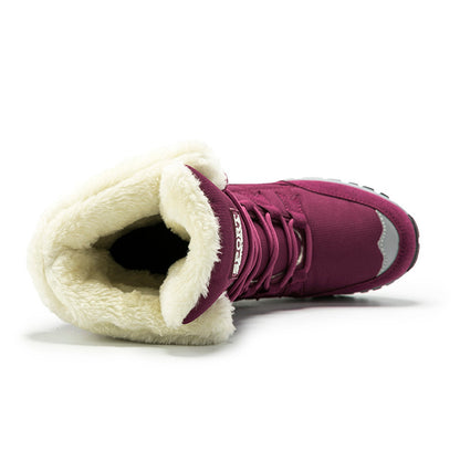 High-top plus velvet non-slip wear-resistant snow boots