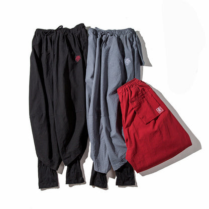 Summer Light Linen Lantern Capris for Men