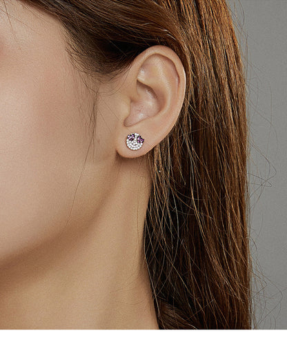 925 Sterling Slver Smiley Earrings