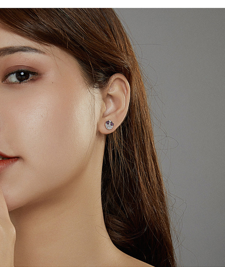925 Sterling Slver Smiley Earrings