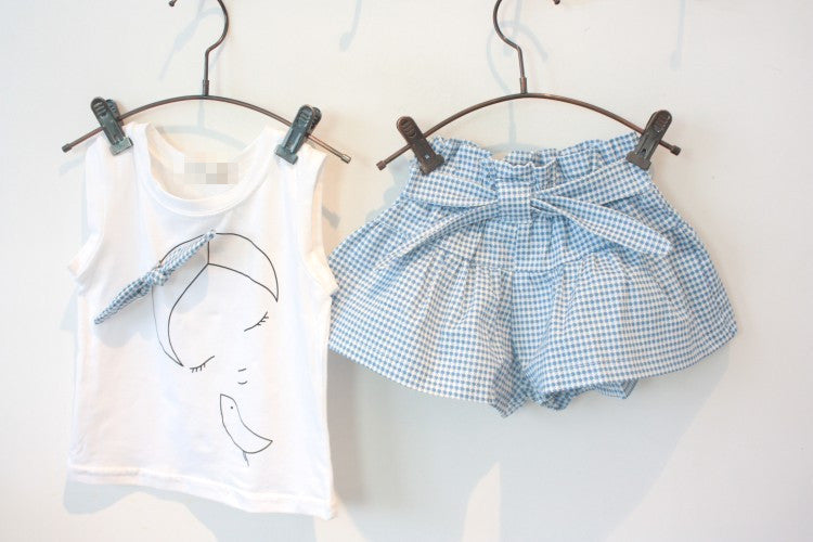 The Rabbit Edit: Fashion Cartoon Shirt & Bow Skirt Duo