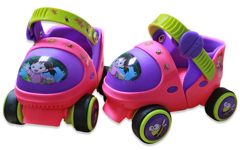 Children's Cartoon Double Roller Skates