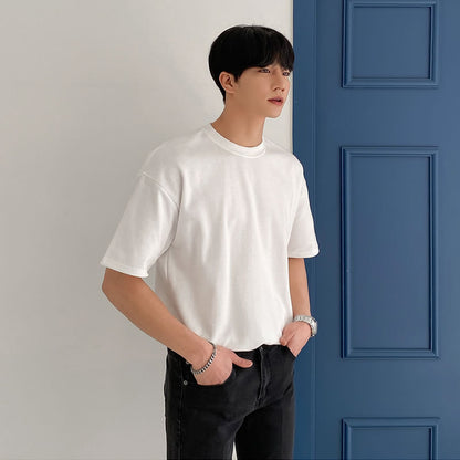 Hong Kong Style Loose Thin Cotton Summer Casual Top