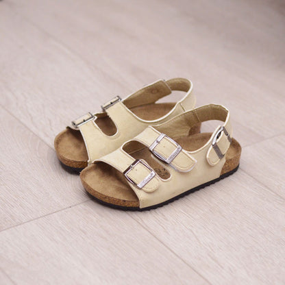 Cork Artisan: Children’s Cork-Soled Double Ring Flip-Flops