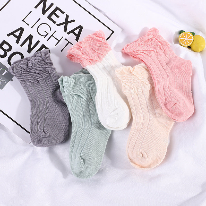 The Boneless Mesh: Thin Mesh-Suture Cartoon Baby Socks