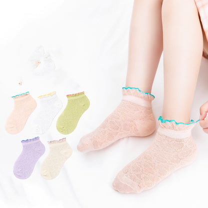 The Boneless Mesh: Thin Mesh-Suture Cartoon Baby Socks