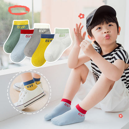 The Boneless Mesh: Thin Mesh-Suture Cartoon Baby Socks