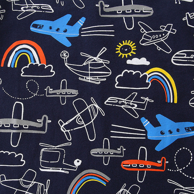 Artisan Knitted Cotton Cartoon Graphic Tee