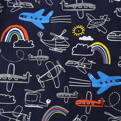 Artisan Knitted Cotton Cartoon Graphic Tee