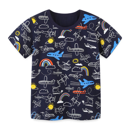 Artisan Knitted Cotton Cartoon Graphic Tee