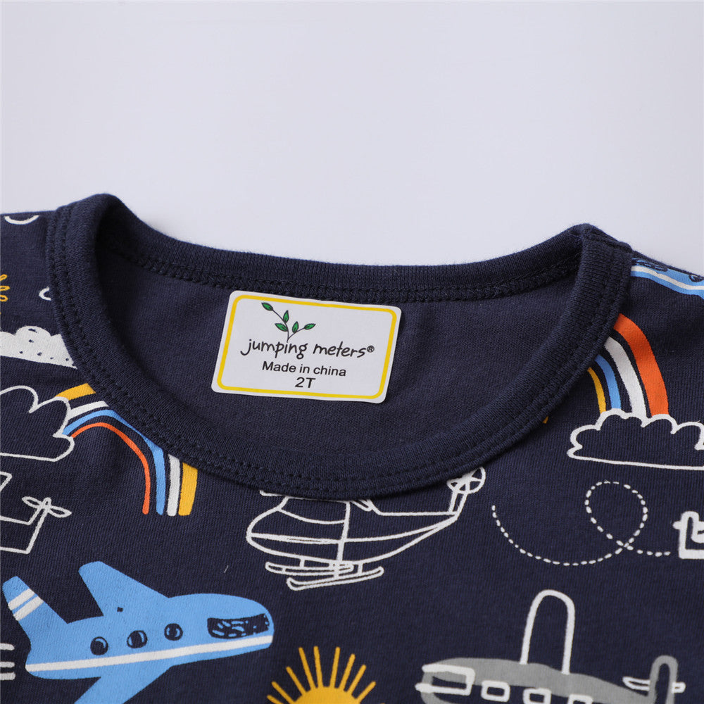 Artisan Knitted Cotton Cartoon Graphic Tee