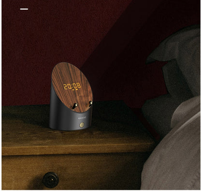 The Timber Base: Wooden Induction Speaker & Alarm Clock