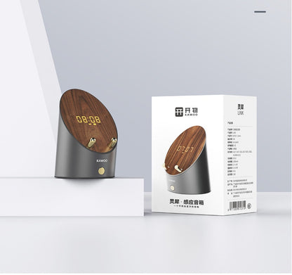 The Timber Base: Wooden Induction Speaker & Alarm Clock