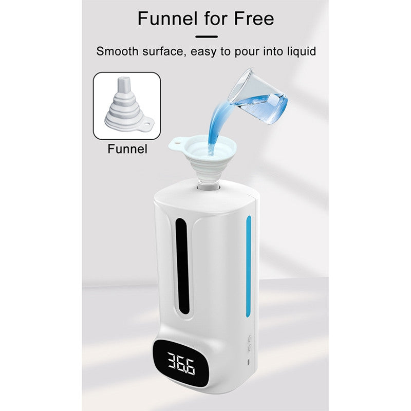 Touchless Smart Soap Dispenser with Integrated Infrared Thermometer