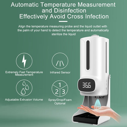 Touchless Smart Soap Dispenser with Integrated Infrared Thermometer