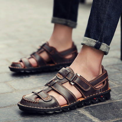 Non-Slip Sovereign: Men’s Baotou Performance Beach Sandals