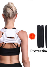 White shoulder pad