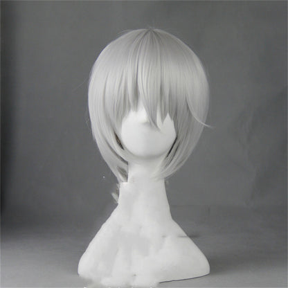 Broad Silk Vitality Girl White Short Hair Cosplay Wig