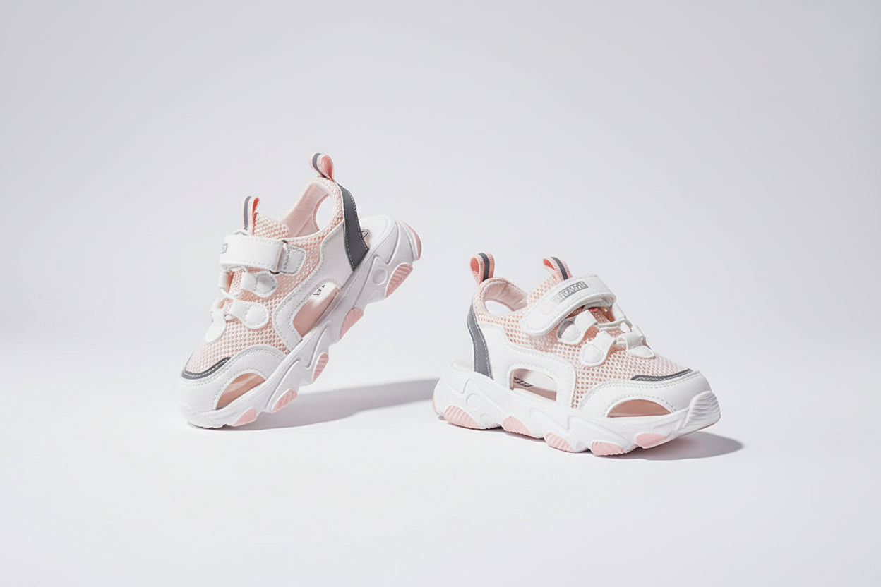 Toe-Cap Kinetic: Single-Shoe Beach Toe-Cap Sneakers