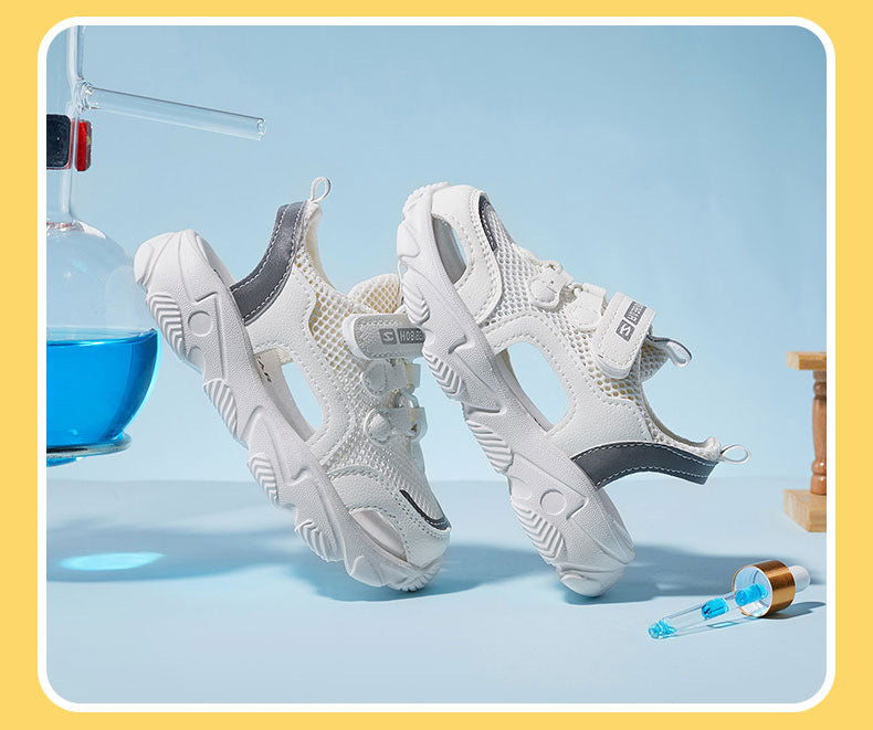 Toe-Cap Kinetic: Single-Shoe Beach Toe-Cap Sneakers