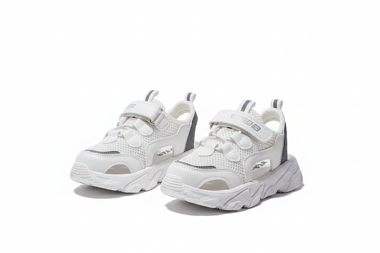 Toe-Cap Kinetic: Single-Shoe Beach Toe-Cap Sneakers