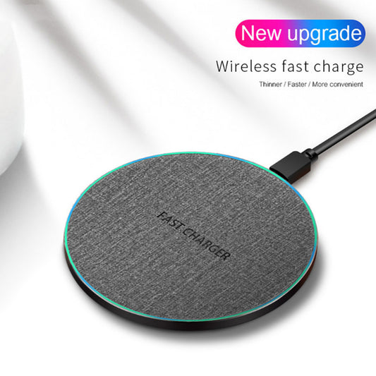 UltraDisc 15W: Fabric & Aluminum Alloy 15W Ultra-Thin Fast Charger