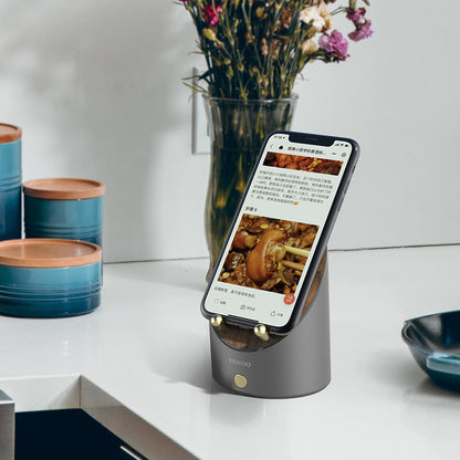 The Timber Base: Wooden Induction Speaker & Alarm Clock