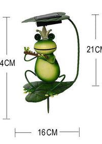 Frog playing the flute